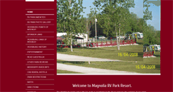 Desktop Screenshot of magnoliarvparkresort.com